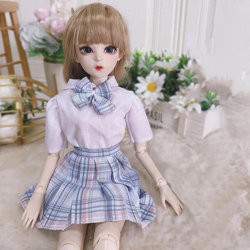 Fashion 1/3 Bjd Doll Dress Casual Handmade Clothes Outfits, Cosplay Clothing ,Overcoat Dress Up Suit For 60cm Yosd Bjd Dolls