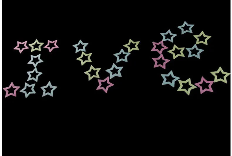 3D Hollow Star Energy Storage Fluorescent Glow In The dark Luminous On Wall Stickers For Kids Room living Room Decal