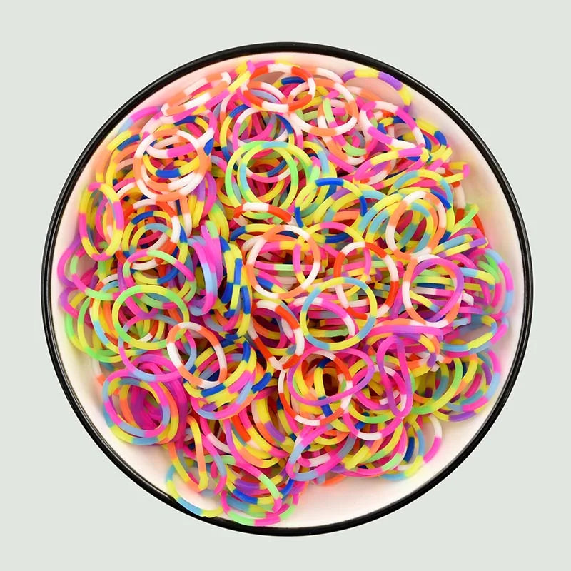 Protein Semi-permeable Jelly Color Rubber Bands Elastic  Weave loom Bands Children's Arts & Crafts, DIY Toys Bracelet