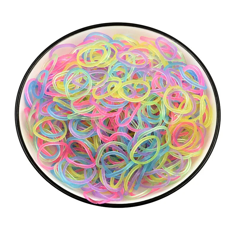 Protein Semi-permeable Jelly Color Rubber Bands Elastic  Weave loom Bands Children's Arts & Crafts, DIY Toys Bracelet
