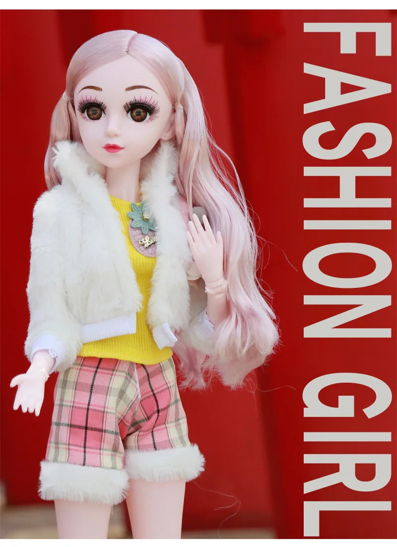 Fashion 1/3 Bjd Doll Dress Casual Handmade Clothes Outfits, Cosplay Clothing ,Overcoat Dress Up Suit For 60cm Yosd Bjd Dolls