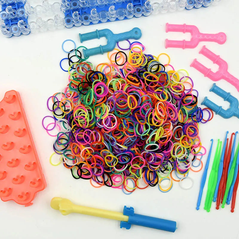 Protein Semi-permeable Jelly Color Rubber Bands Elastic  Weave loom Bands Children's Arts & Crafts, DIY Toys Bracelet