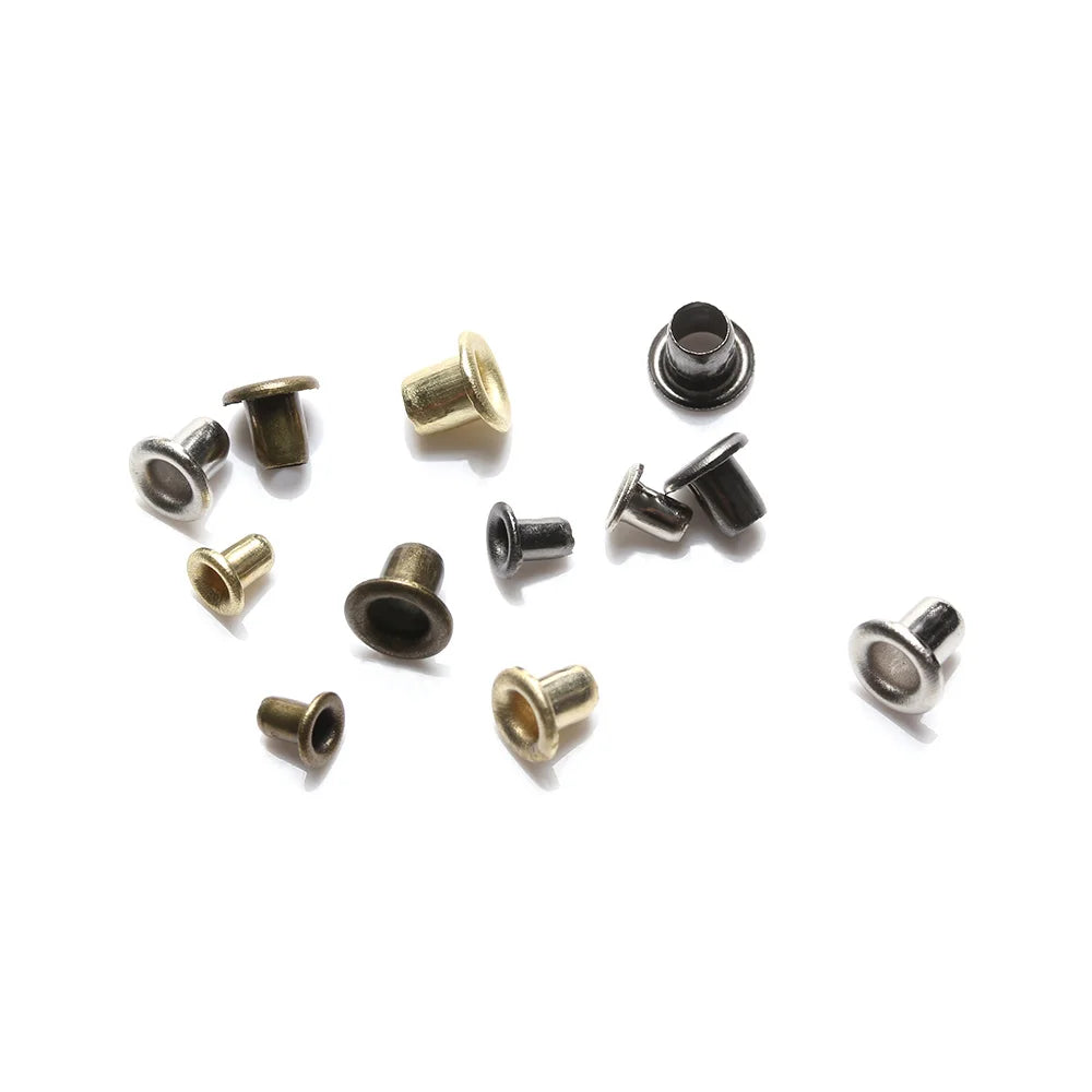 100Pcs Mini Eyelet Buttons Metal Buckle Snap Buttons for DIY Doll Belt Buckles Handmade Bag Shoes Clothing Sewing Accessories