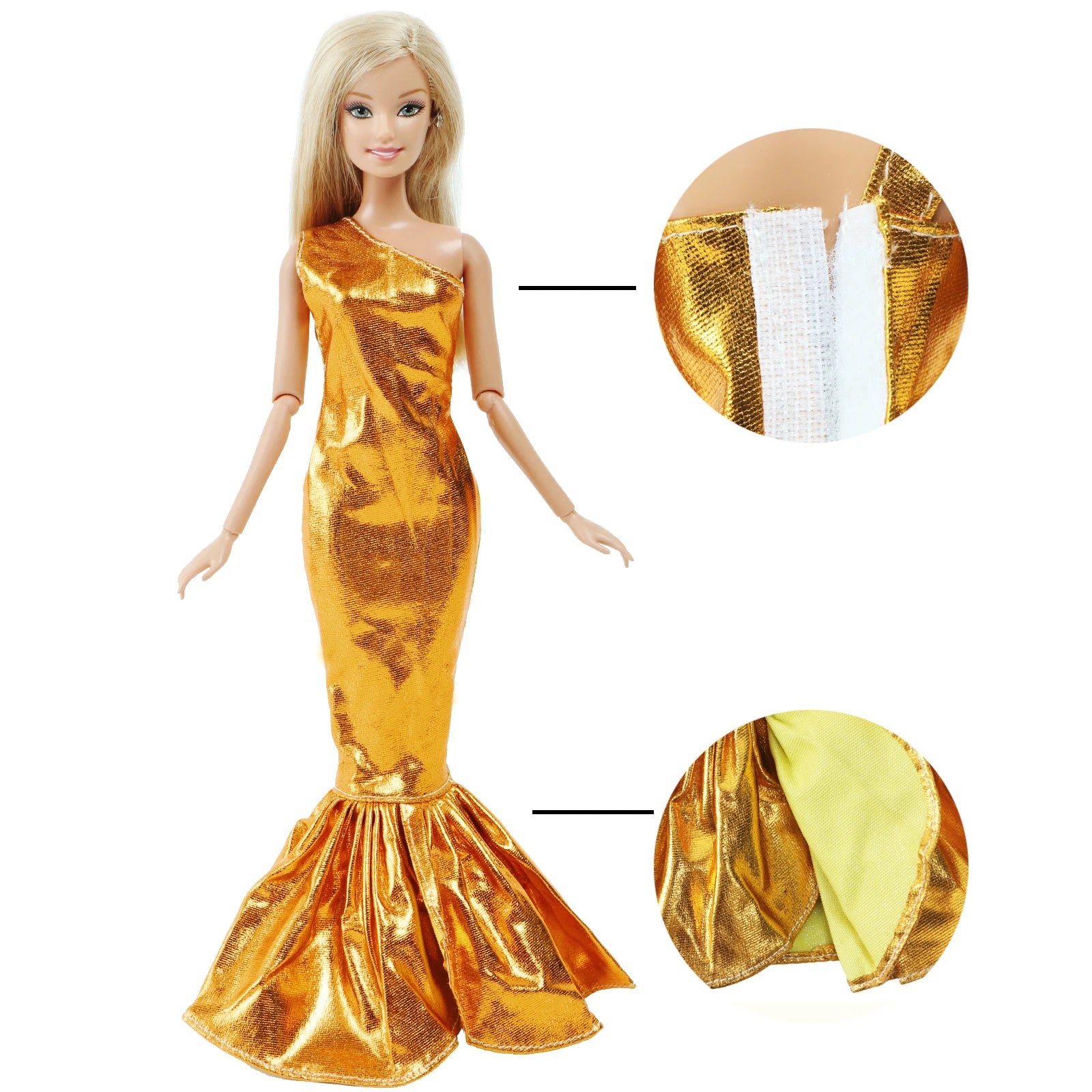 Handmade Fashion Doll Dress Princess Doll Mini Gown Party Daily Wear Clothes For Ba Doll Bie Accessories Girl Kids Baby Toys