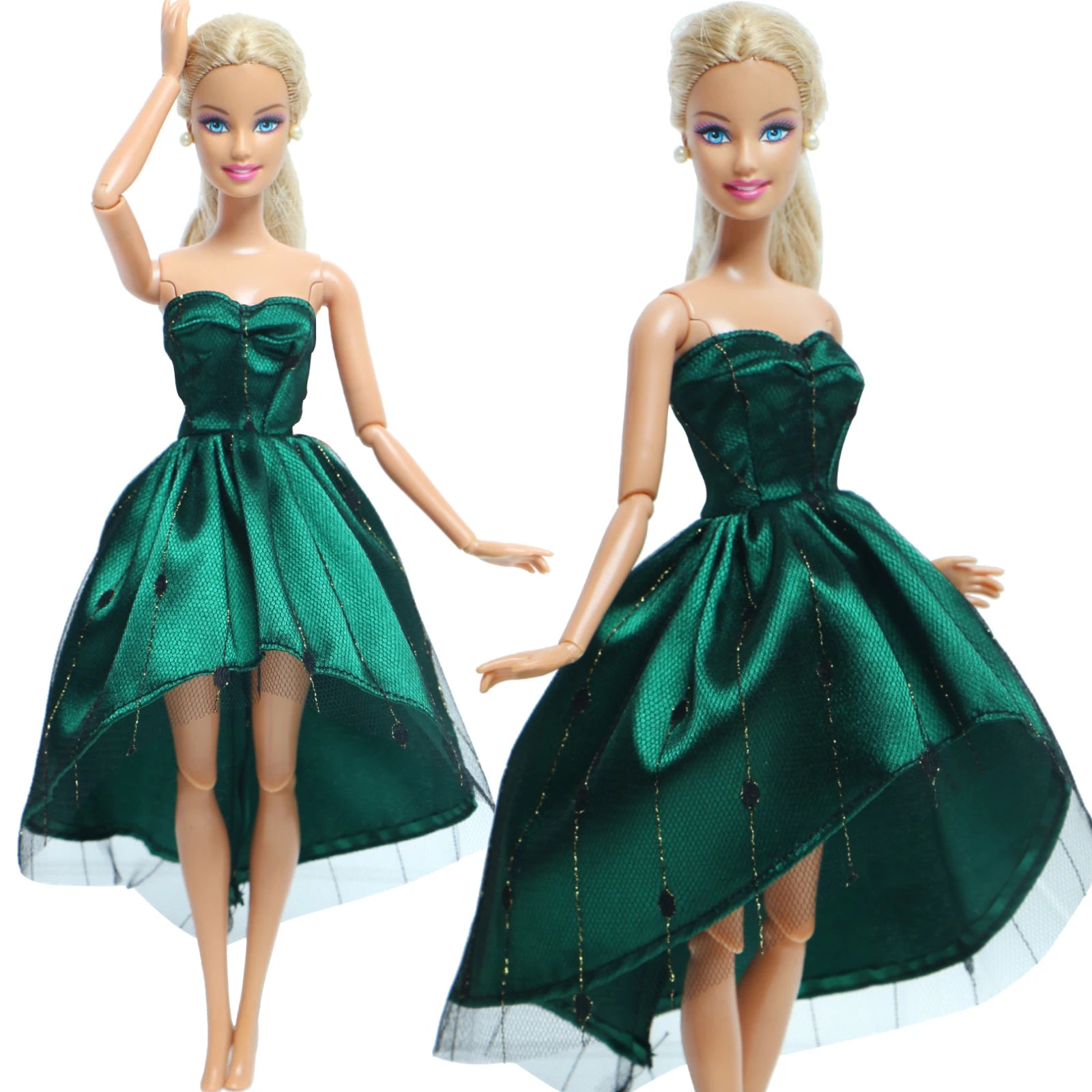 Handmade Fashion Doll Dress Princess Doll Mini Gown Party Daily Wear Clothes For Ba Doll Bie Accessories Girl Kids Baby Toys