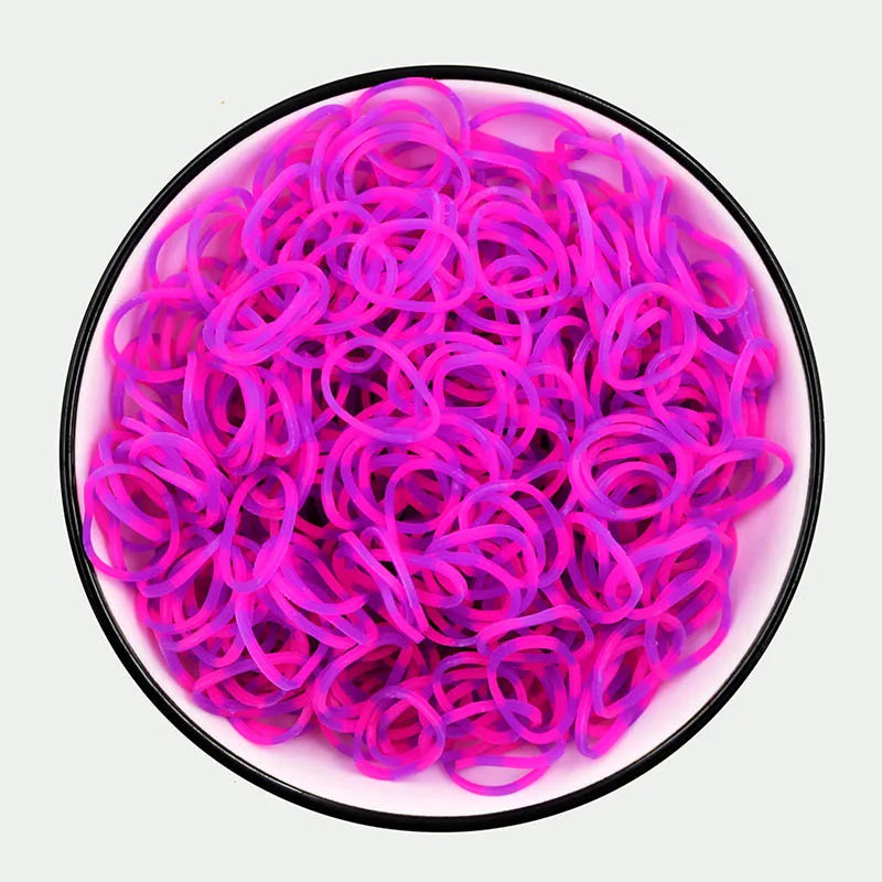 Protein Semi-permeable Jelly Color Rubber Bands Elastic  Weave loom Bands Children's Arts & Crafts, DIY Toys Bracelet