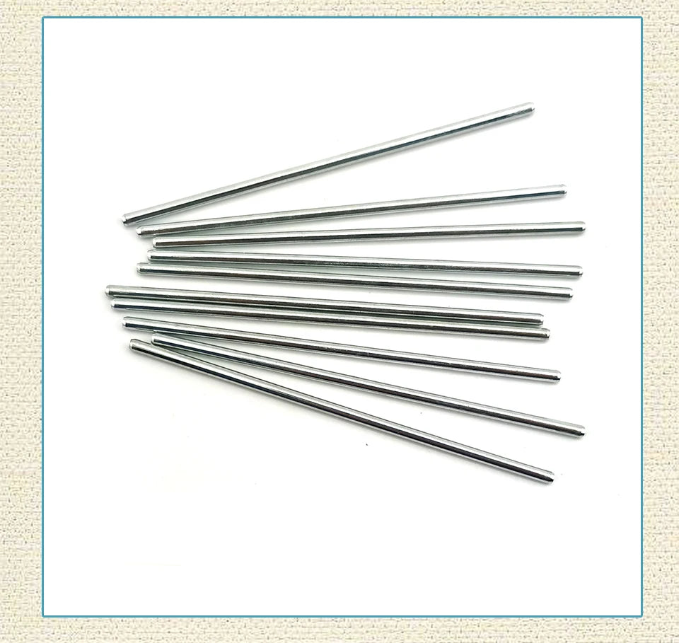 10pcs RC Silver Steel Rod shaft Axles Straight Metal Round Linear Rail Round Length 30 50 70 100 110 150mm * Diameter 2mm