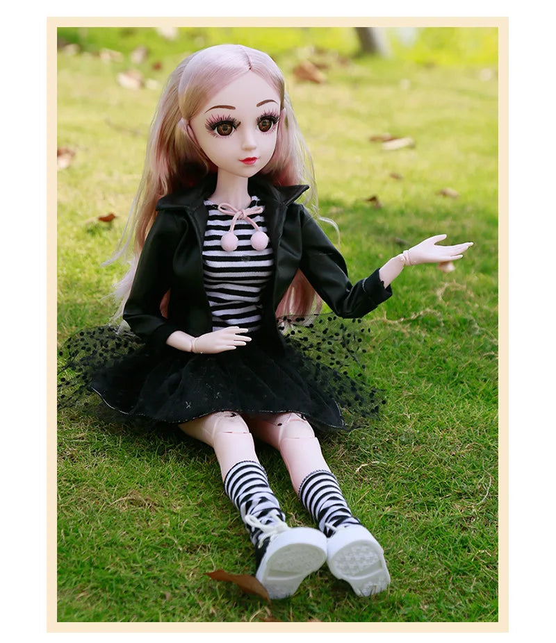 Fashion 1/3 Bjd Doll Dress Casual Handmade Clothes Outfits, Cosplay Clothing ,Overcoat Dress Up Suit For 60cm Yosd Bjd Dolls