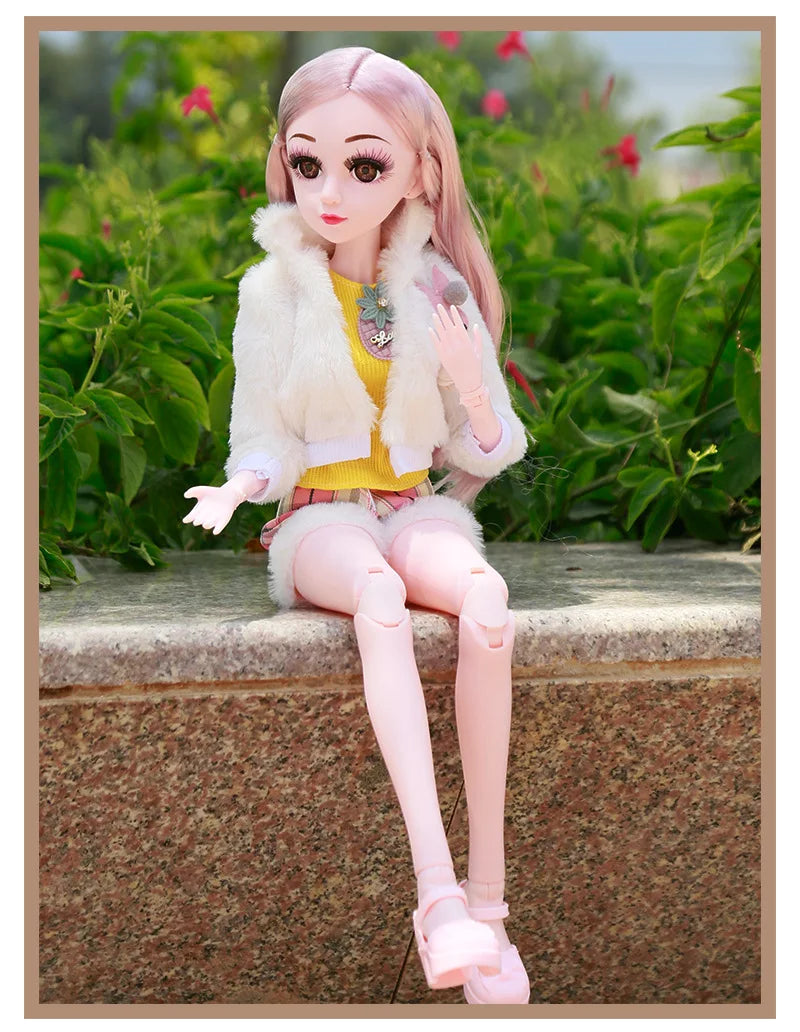 Fashion 1/3 Bjd Doll Dress Casual Handmade Clothes Outfits, Cosplay Clothing ,Overcoat Dress Up Suit For 60cm Yosd Bjd Dolls