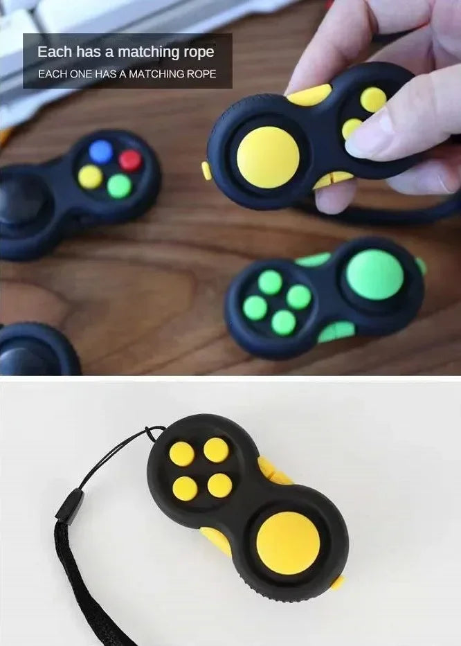 Antistress Toys Fidget Decompression Toy with 8 Functions Fidget Controller Stress Reducer Toy Relieves Stress and Anxiety Toys