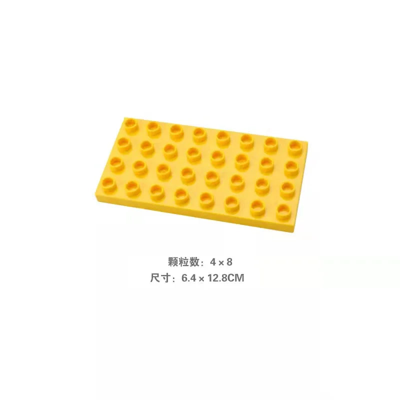 Big Size Building Blocks Double Sided Base Plate Compatible Large Bricks Plastic Educational Creative Toys for Children Kid Gift