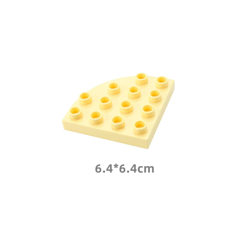 Big Size Building Blocks Double Sided Base Plate Compatible Large Bricks Plastic Educational Creative Toys for Children Kid Gift
