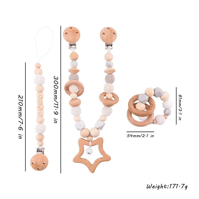 Baby Toy Pram Clip Pacifier Clip Chain Mobile Pram Personalize Name Rattle Stroller Toys Bed Bell Stroller Chain Baby Toy Clip