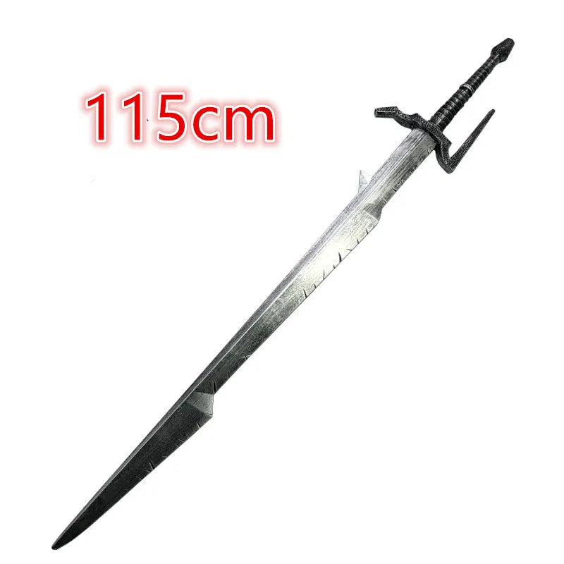 Wild Hunt Sword Aerondight Sword Weapon Cosplay White Wolf Prop Role Play Gift Safety 1:1 PU Wizard Eredin Alice Jewel Sword