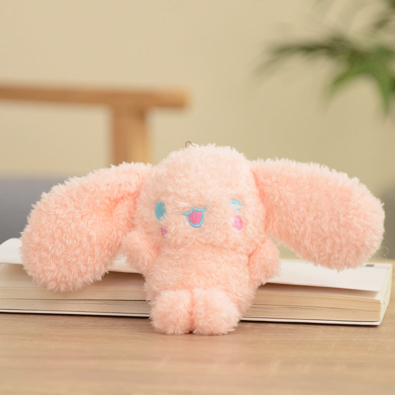 Sanrio Cinnamobol Doll Keychain Japanese Puppy Pendant Toy Bunny Cartoon Animal Hanging Kawaii Backpack Decoration Birthday Gift