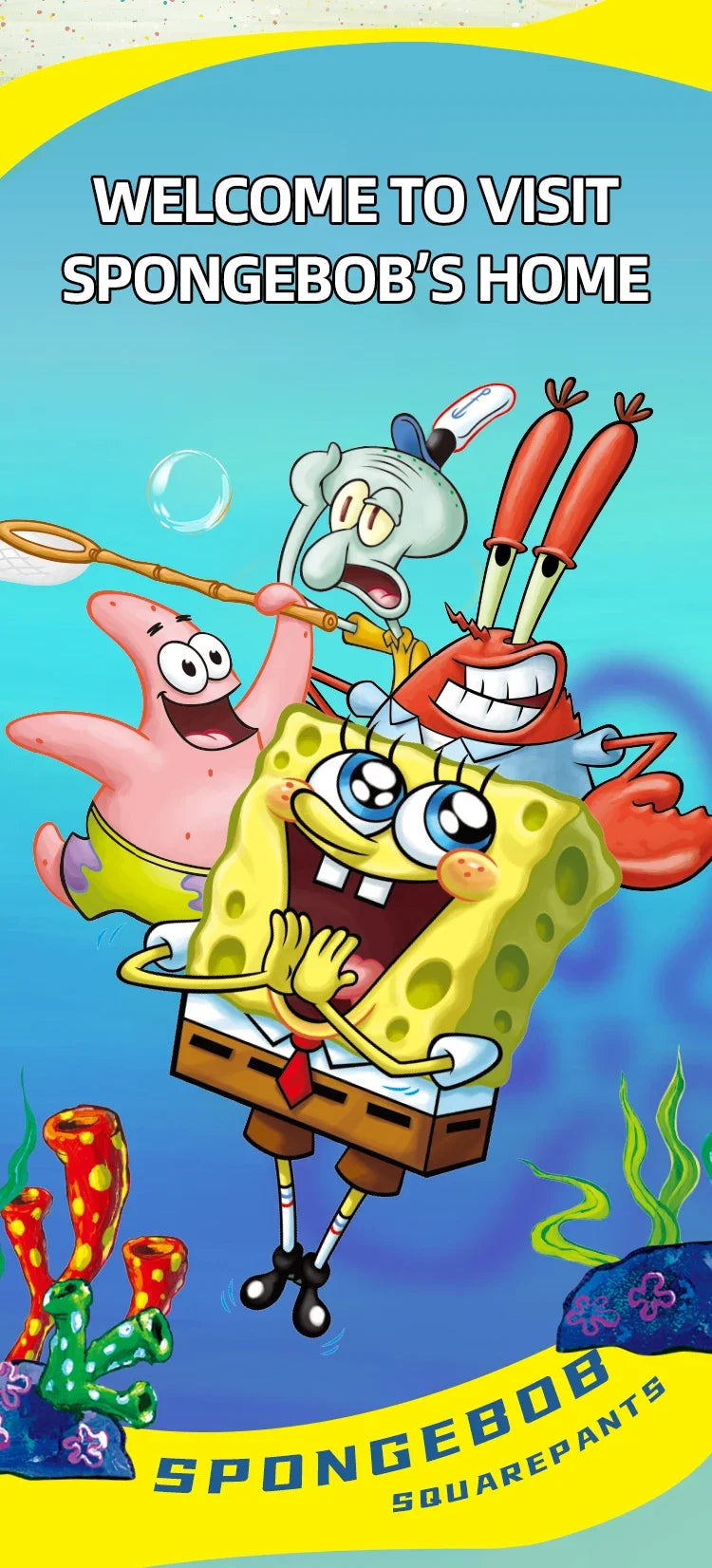 SpongeBob SquarePants Series Building Blocks Krusty Krab Pineapple House Resurrection Island Portrait House Model Bricks Kid Toy