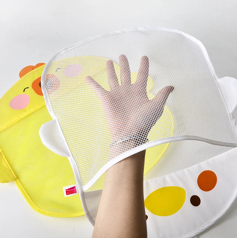 New Baby Bathroom Mesh Bag Sucker Design For Children Bath Toys Kid Basket Cartoon Animal Shapes Cloth Sand Toys Storage Net Bag