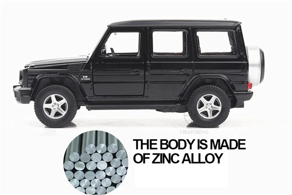 1/36 Mercedes-Benz G63 Car Models Toys Alloy Diecast Toy SUV Model Pull Back Off-road Vehicles For Childrens Gifts Collection