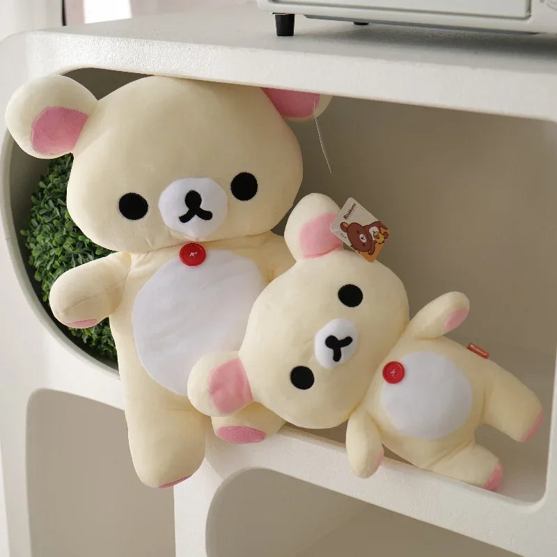 Anime Rilakkuma Plush Doll Cartoon Bear Toys Kawaii Rilakkuma Room Decor Teddy Bear Plushies Cute Couple Bear Xmas Girl Gifts