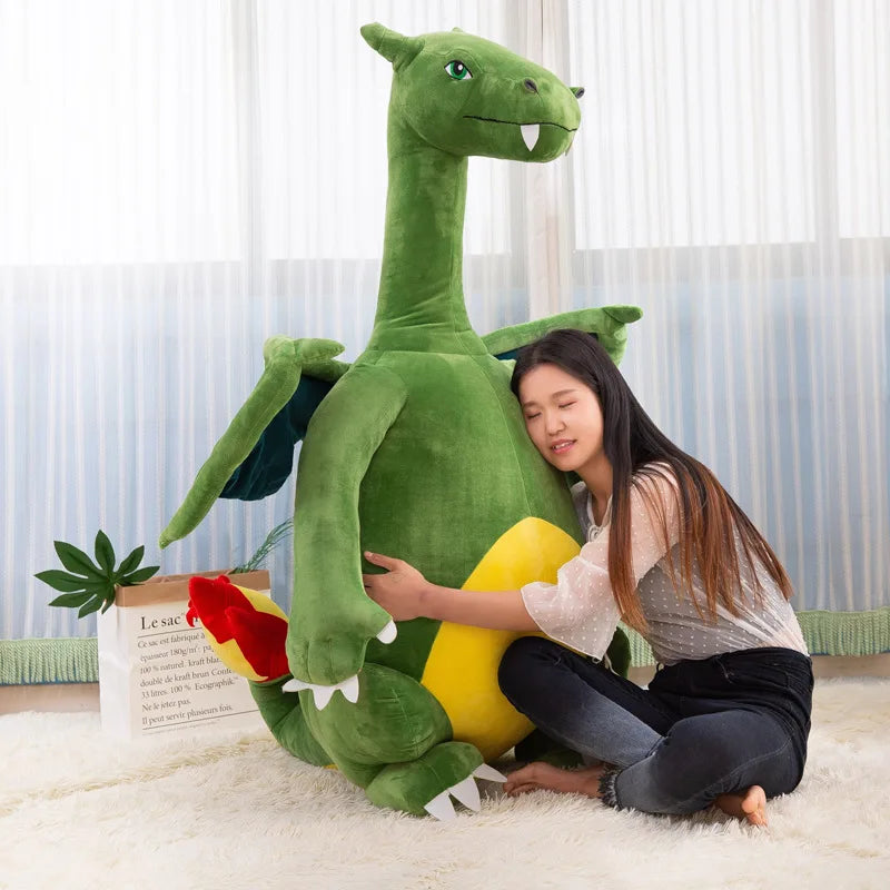 Pokemon Big Size Charizard Dragonite Anime Figures Doll Stuffed Animals Plush Toy Kawaii Room Decoration Toy Kids Christmas Gift