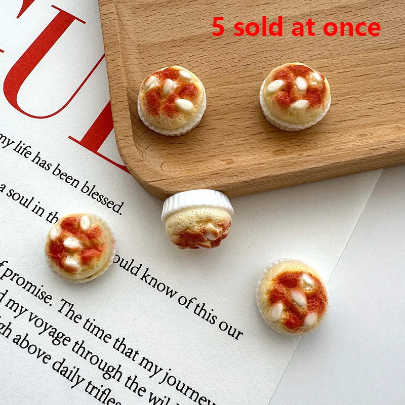 1Set 1:12 Dollhouse Miniature Fruit Cake Egg Tart Bread Dessert Model Kitchen Food Decor Toy Doll House Accessories