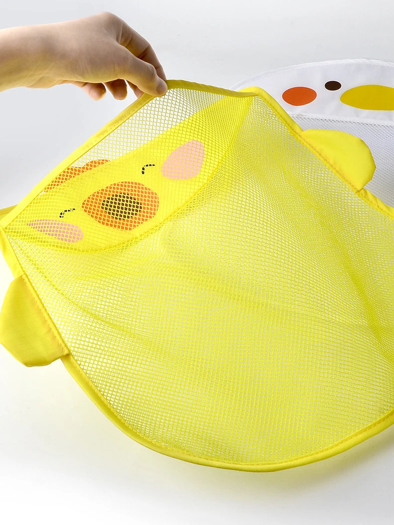 New Baby Bathroom Mesh Bag Sucker Design For Children Bath Toys Kid Basket Cartoon Animal Shapes Cloth Sand Toys Storage Net Bag