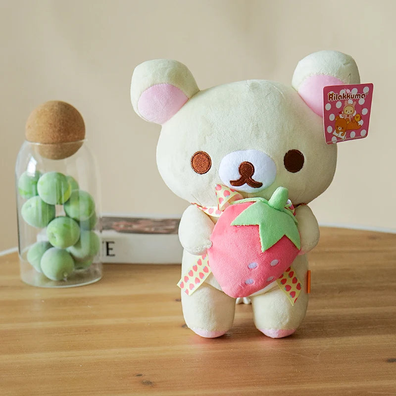 Anime Rilakkuma Plush Doll Cartoon Bear Toys Kawaii Rilakkuma Room Decor Teddy Bear Plushies Cute Couple Bear Xmas Girl Gifts