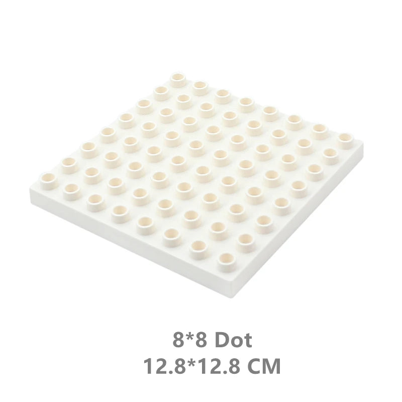 Big Size Building Blocks Double Sided Base Plate Compatible Large Bricks Plastic Educational Creative Toys for Children Kid Gift
