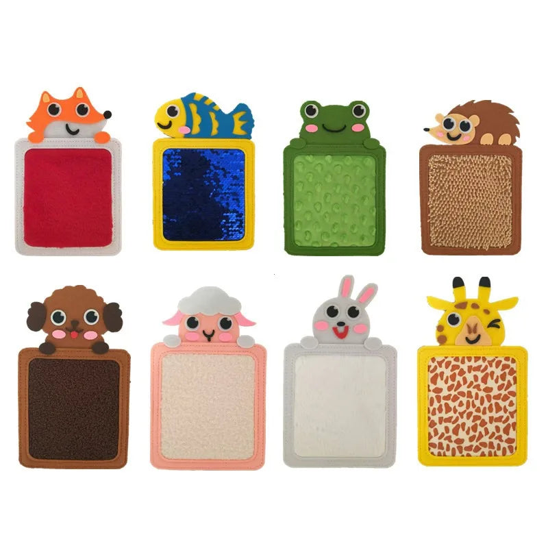 Felt Sensory Mats for Autistic Children Cartoon Animal Cognition Tiles Textured Pads Developmental Preschool Education Toys