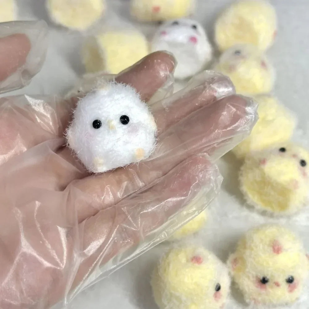 1/4PCS Cartoon Squeeze Stress Relief Toy Children Chick Decompression Squishy Toys Boys Girls Cute Chicken Antistress Toy