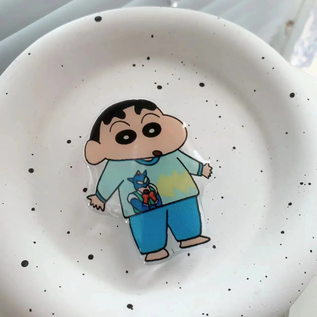 Crayon Shin-chan Phone Holder Stand Grip for Mobile Phone Ring Accessories Cute Retractable Folding Stand Support Desk Stand New
