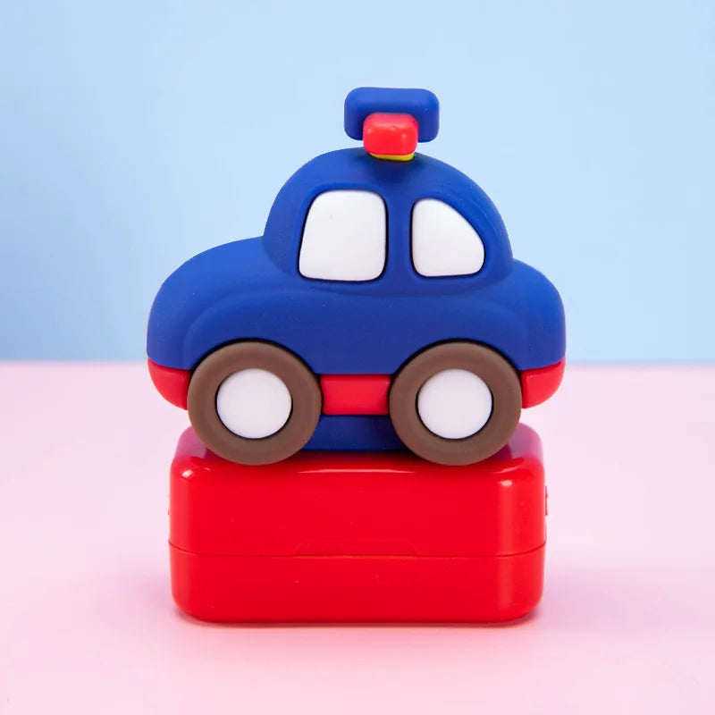 Colorful Cute Cartoon Car Ship Moon Cake Personalized Name Stamp For Kids Child Baby Waterproof Non-Fading Clothing Name sticker