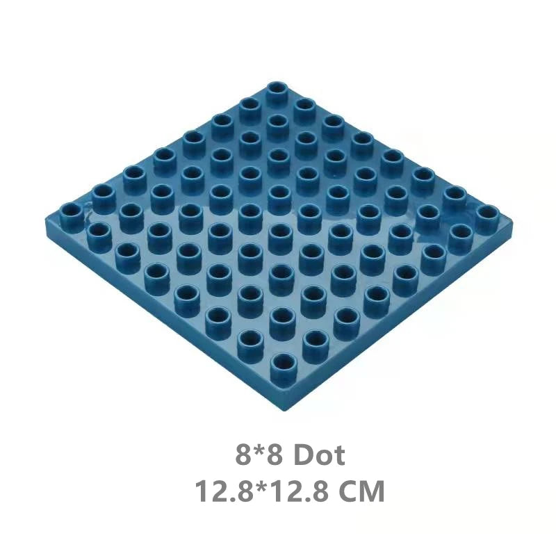 Big Size Building Blocks Double Sided Base Plate Compatible Large Bricks Plastic Educational Creative Toys for Children Kid Gift