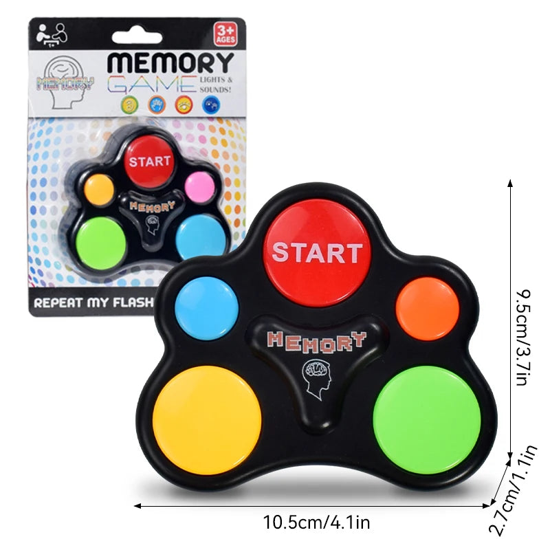 Educational Memory Game Machine with Lights Sounds Toy Interactive Game Memory Training Game Machine Funny Toys for Children