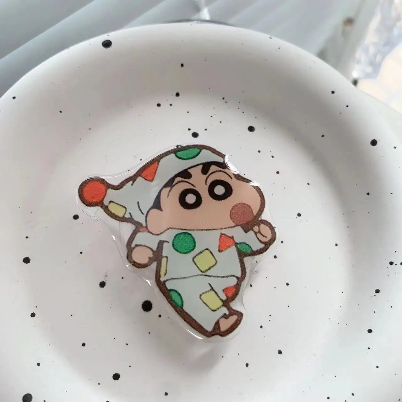 Crayon Shin-chan Phone Holder Stand Grip for Mobile Phone Ring Accessories Cute Retractable Folding Stand Support Desk Stand New