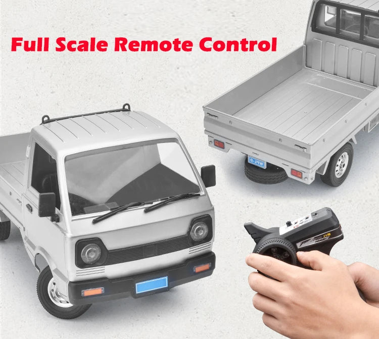 WPL D12 1:10 RC Car Simulation Drift Climbing Truck LED Light On-road RC Cars Trucks For Kids Gifts Toys