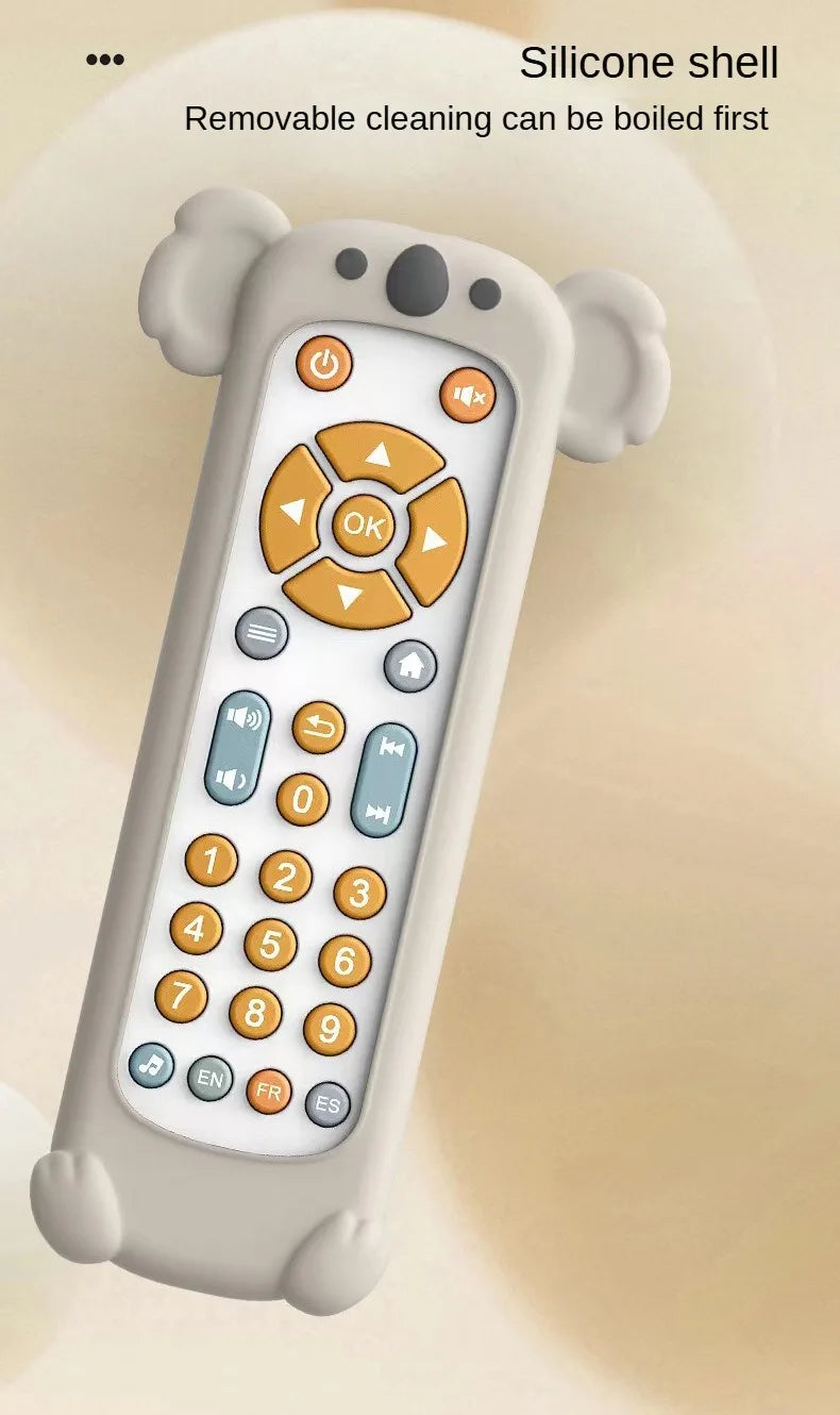 Infant Simulation TV Remote Control Toys with Music and Light Musical Baby Toy Sensory Remote Kid Baby Toys for 1 2 3 Year Old