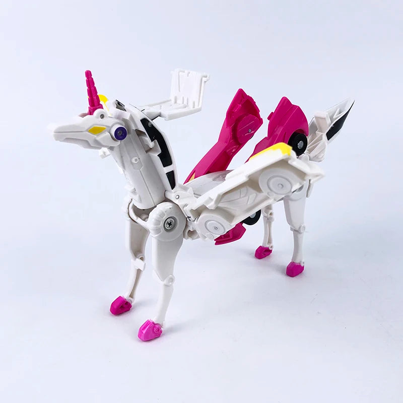 Tianyi Magic Pegasus Unicorn Magnetic Absorption Collision Deformation Car Robot Children Boys and Girls Toy Gift
