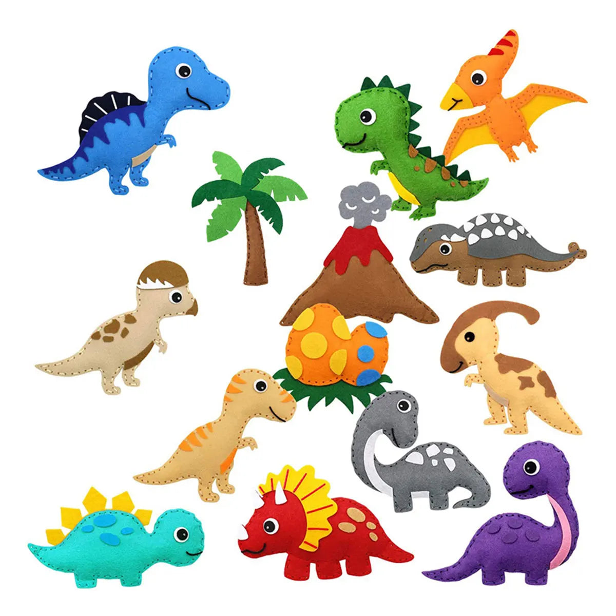 Kids Sewing Kit Fine Motor Skills DIY Fun Felt Animals Handmade Sewing Set Children Educational Toys Birthday Christmas Gifts