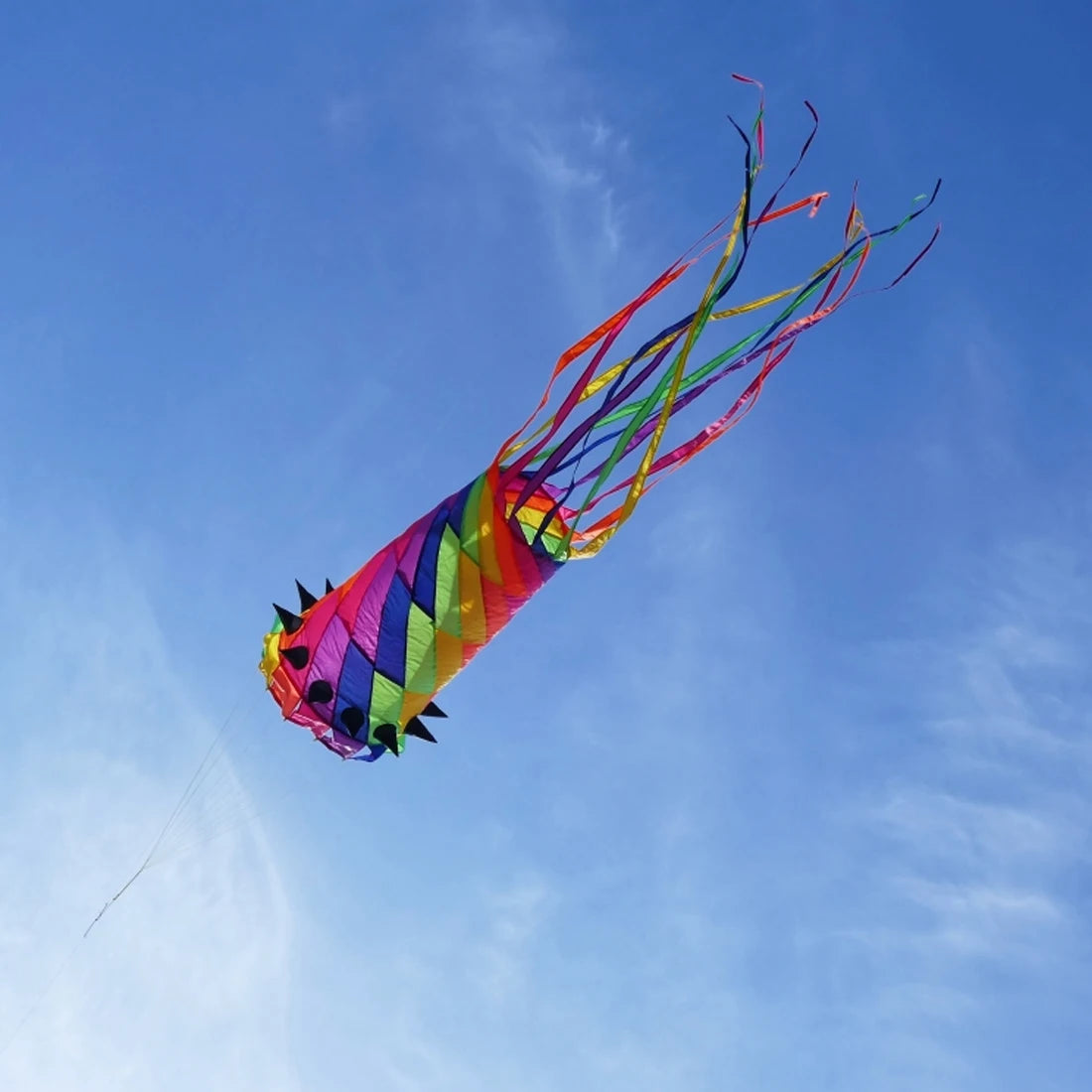 9KM 3.5m Shaped Kite Line Laundry Spinning Windsock Super Turbine with Ball Bearing Swivel for Kite Festival (Accept wholesale)