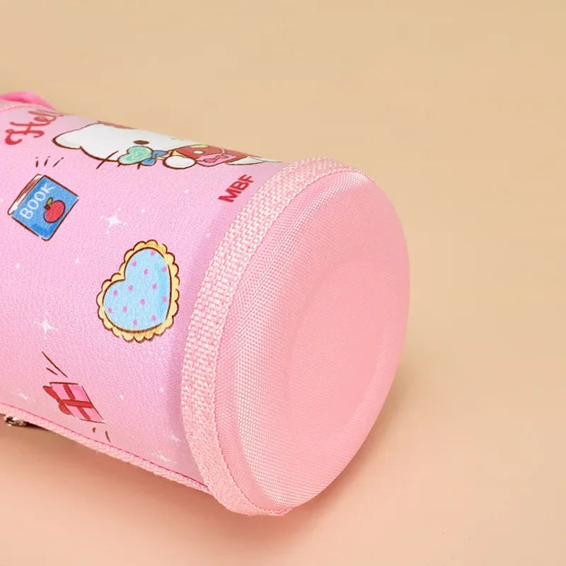Sanrio Kuromi Thermal Cup Set 500ML My Melody Cartoon Children's Insulation Cup Stainless Steel Water Bottle with Straw Kid Gift