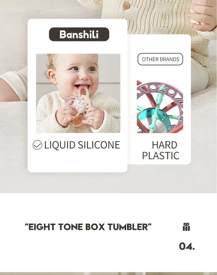 Hot Sale Silicone Soft Baby Kid Rattle Teether Toys Infant Chewable Toys Baby Teether Infant Toys