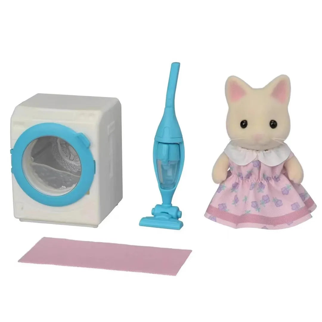Sylvanian Families Bathtub Shower Set Children'S Play House Toys Furniture Accessories Forest Family Bathtub Set
