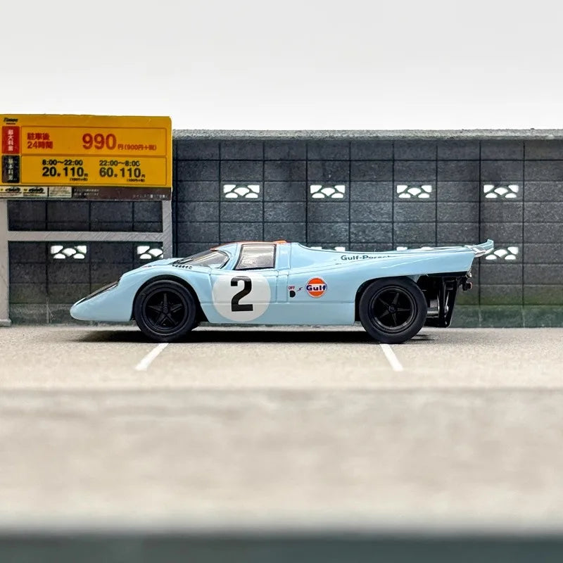 Sparky&Tiny 1/64 Porsche 917 KH Gulf #2 Alloy Toy Motor Vehicle Diecast Metal Model Gifts