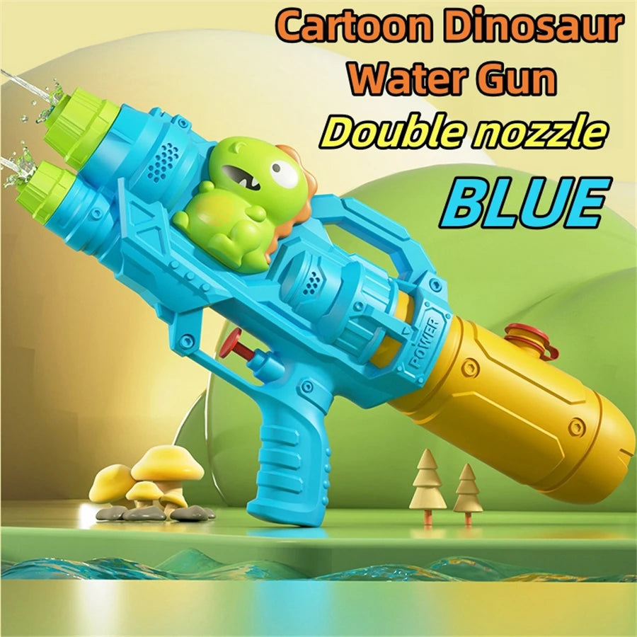 Dinosaurs, ducks, sharks, twin sprinklers, water gun toys, water fights, family gatherings, party games, water pools, beach toys