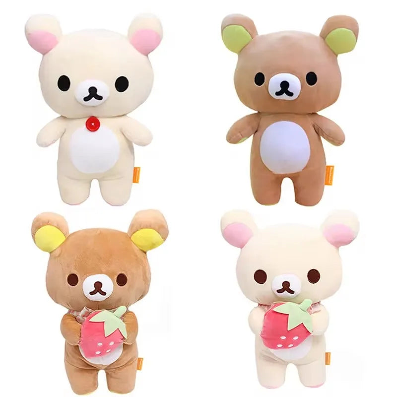 Anime Rilakkuma Plush Doll Cartoon Bear Toys Kawaii Rilakkuma Room Decor Teddy Bear Plushies Cute Couple Bear Xmas Girl Gifts