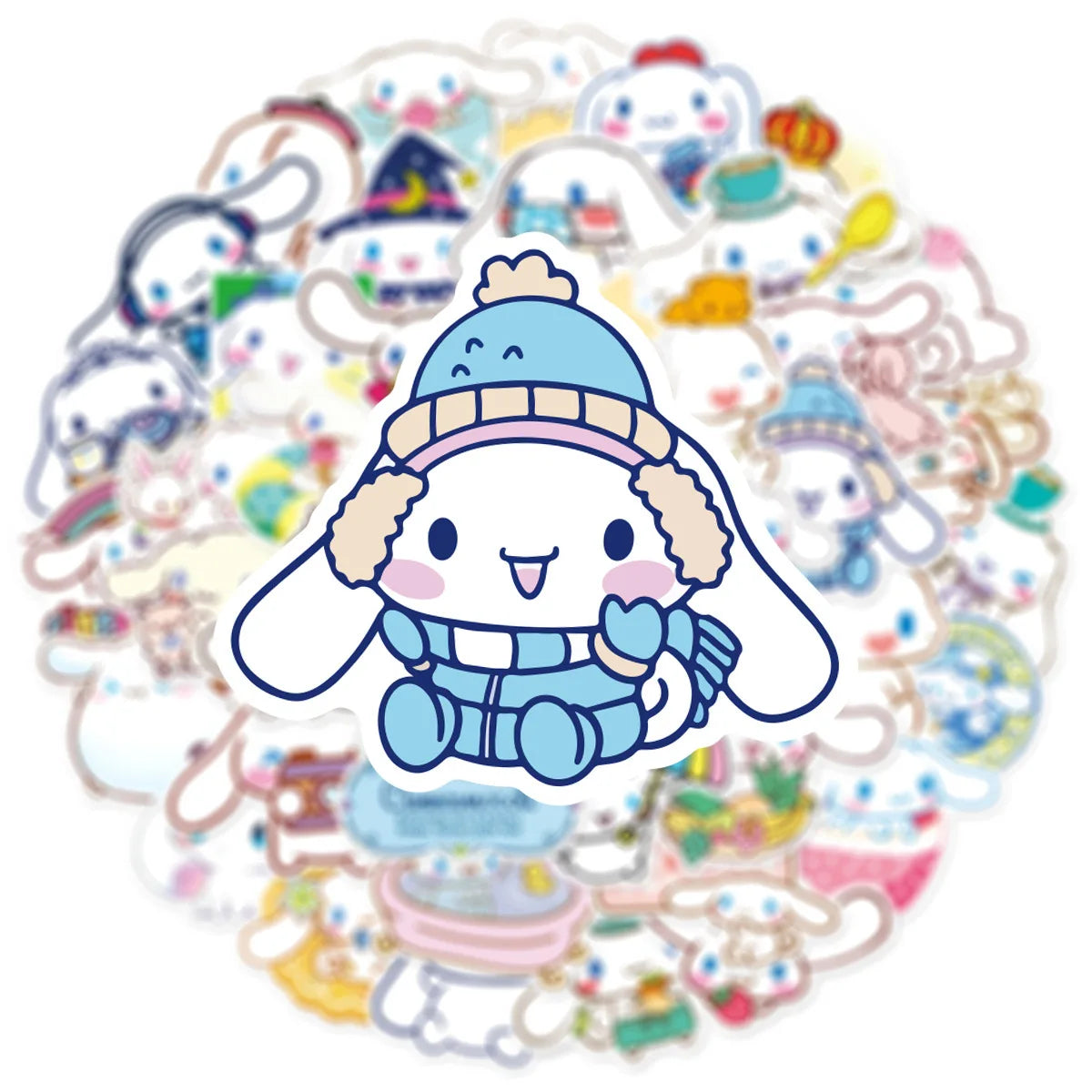 10/50pcs Anime Sanrio Cinnamoroll Cartoon Stickers Aesthetic Waterproof Decals DIY Phone Luggage Laptop Kawaii Kids Sticker Toy