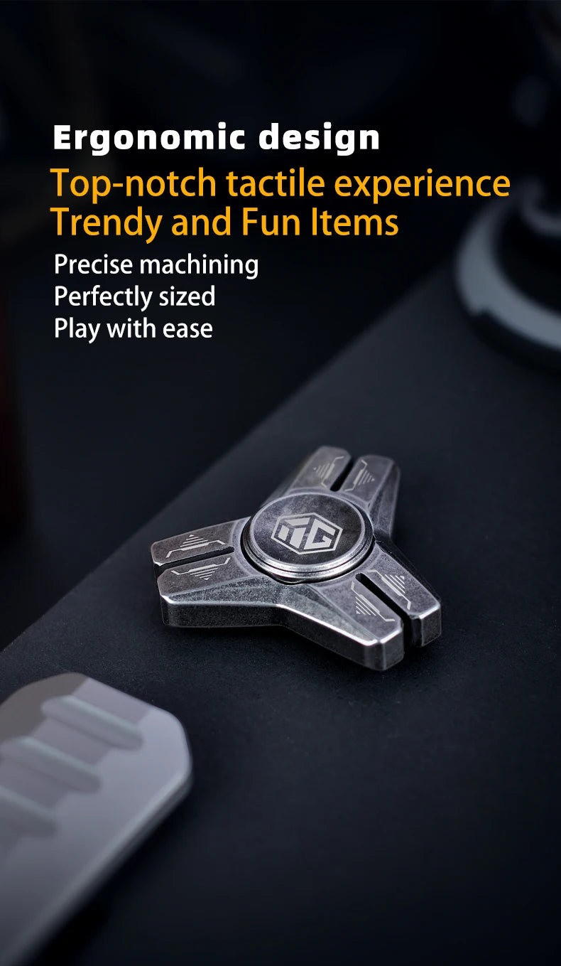 Stainless Steel Metal Hand Spinner Anti-anxiety EDC Fidget Toy for Adult Children Creative Metal Triangle Stress Relief Toy