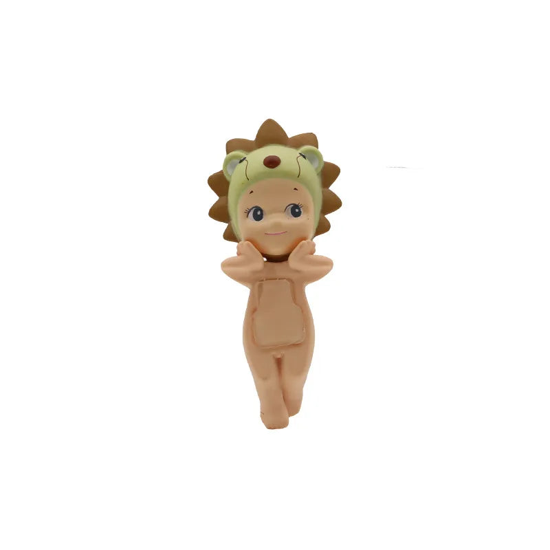 12pcs Sonny Angel Figure Toys 3inch Doll Model Desktop Car Ornament Lying Down Angel Toy Home Decoration Kids Birthday Gifts