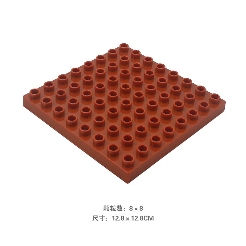 Big Size Building Blocks Double Sided Base Plate Compatible Large Bricks Plastic Educational Creative Toys for Children Kid Gift